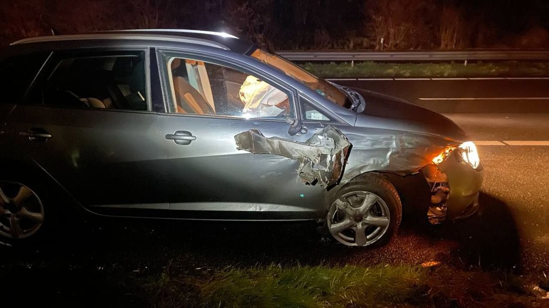 A1 ter hoogte van Deurningen afgesloten door ongeluk