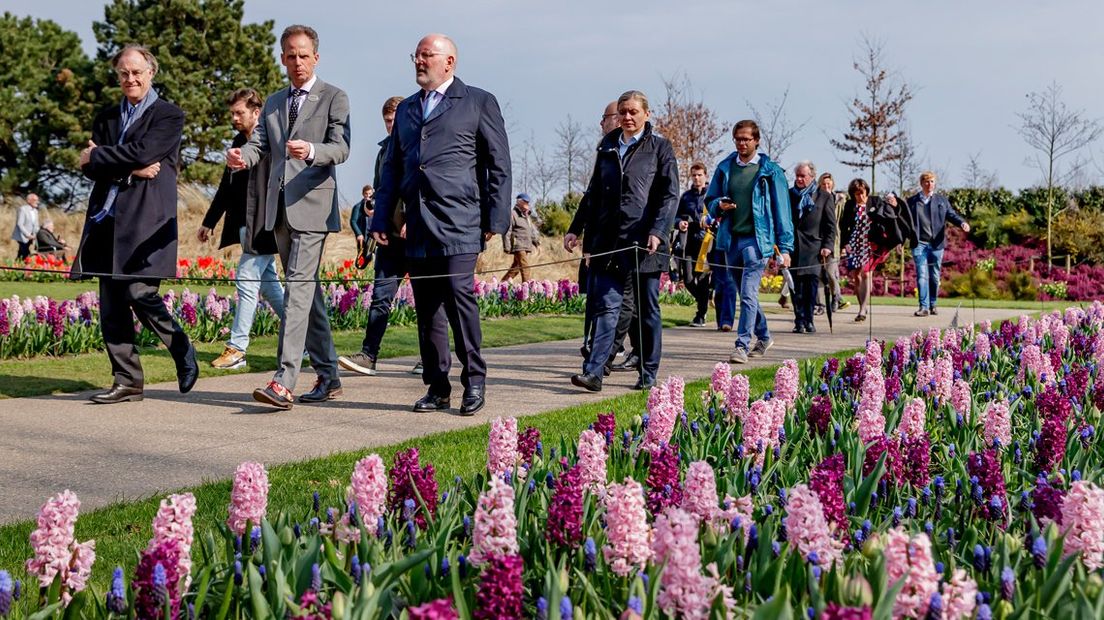 Frans Timmermans bezoekt de Keukenhof