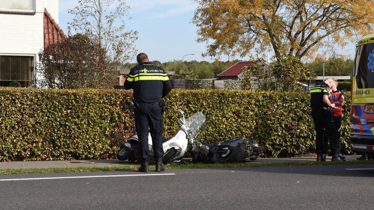 Gewonde bij scooterongeluk in Nieuw-Dordrecht