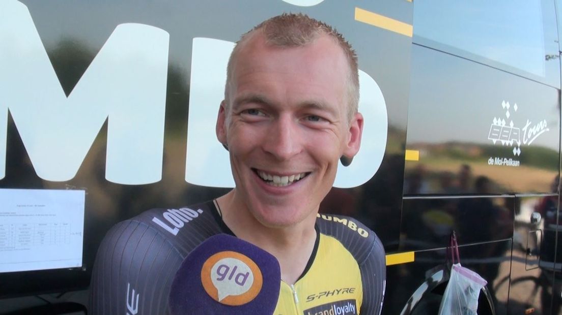 Robert Gesink genoot met volle teugen van het NK Tijdrijden in Montferland, waar hij knap brons wist te pakken.