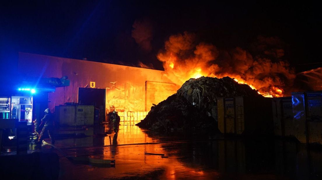 Grote brand in Genemuiden