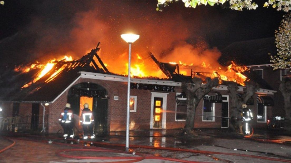 Pruim bij de brand in oktober 2011