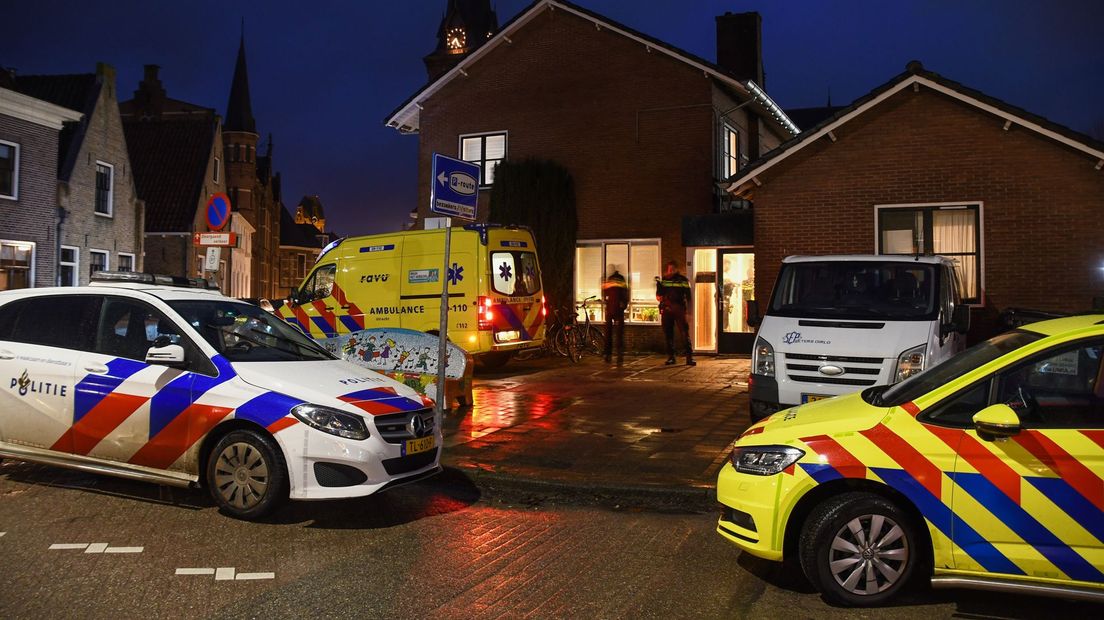 De woning waar de steekpartij plaatsvond.