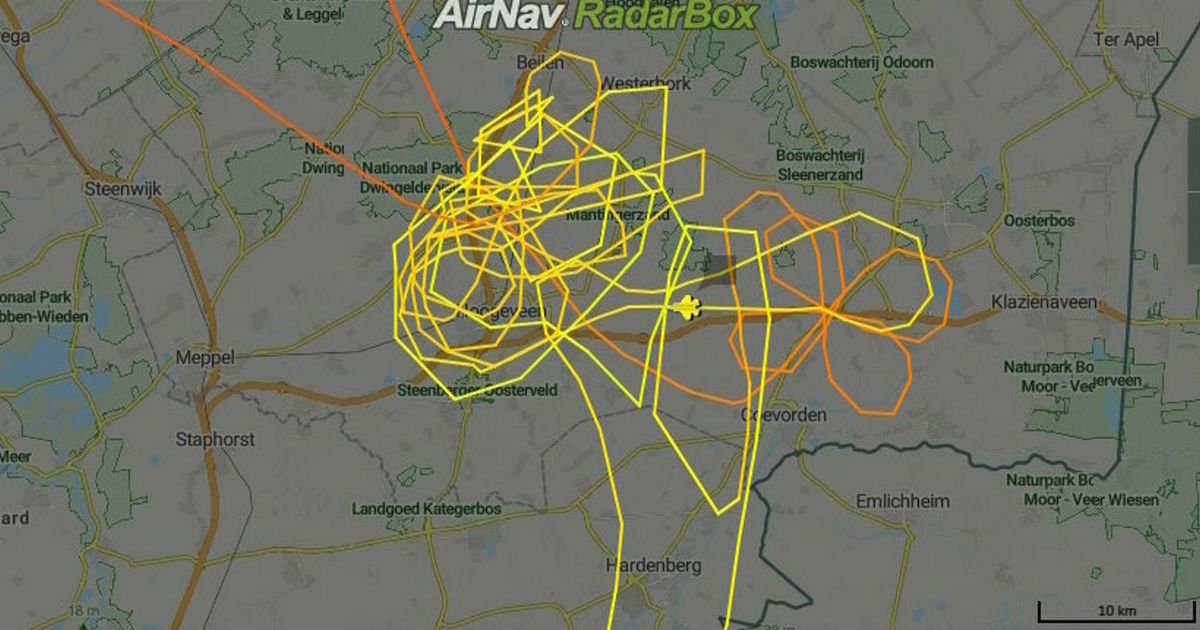 Hvorfor fortsatte et belgisk jetfly i sirkler over Drenthe?