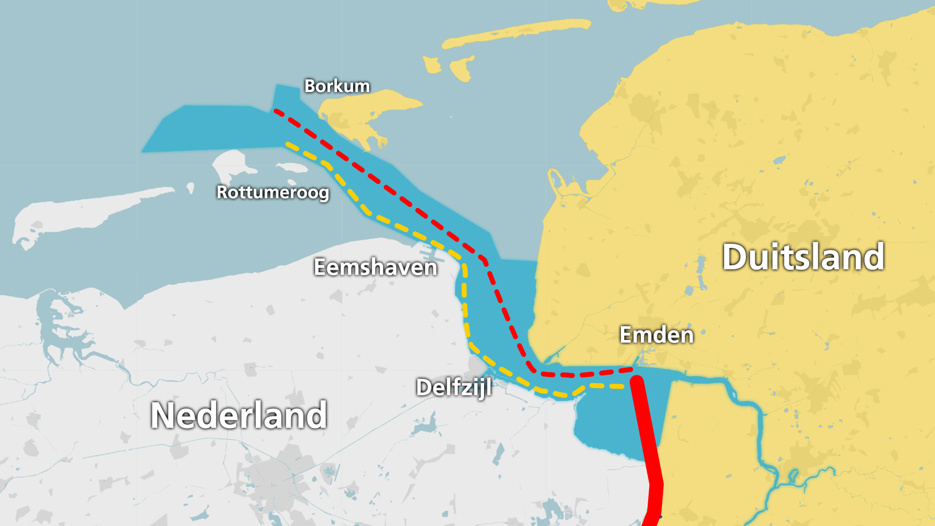 Grenzen in het Eemsgebied