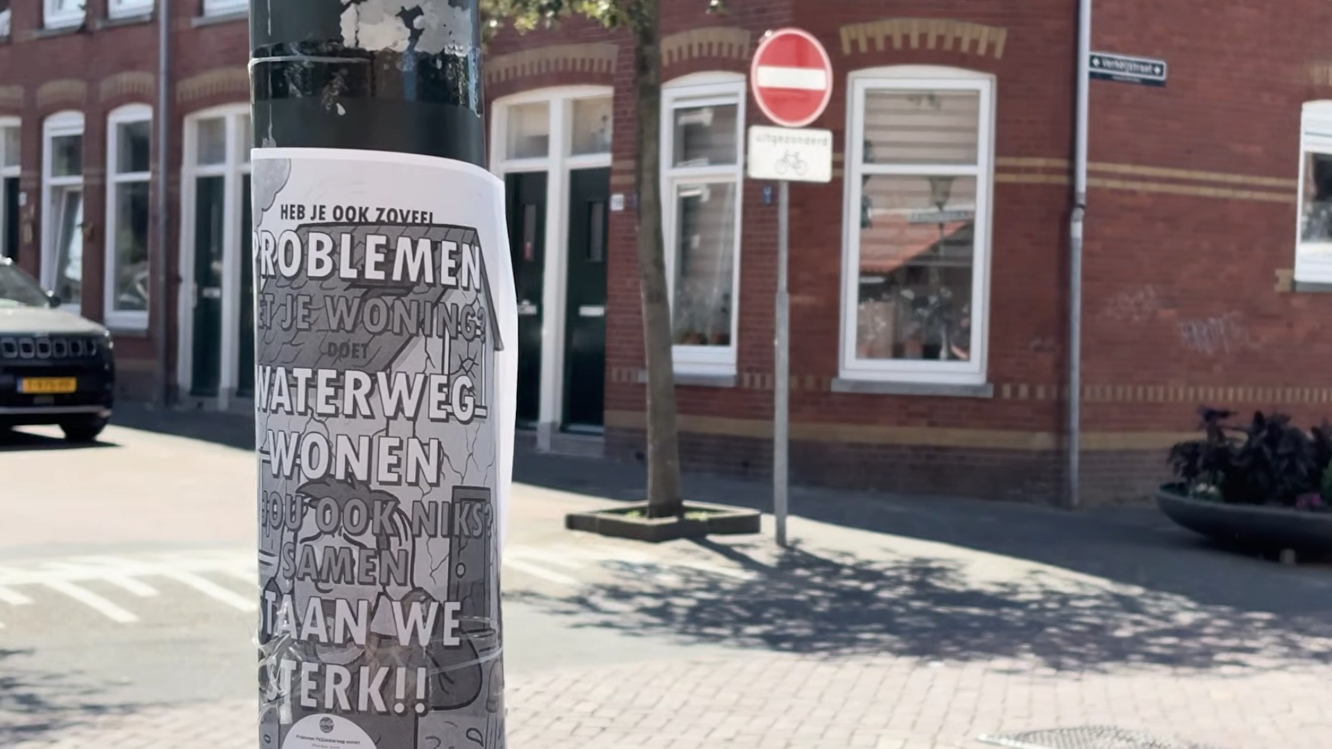 Bewoners willen actie van Waterweg Wonen.