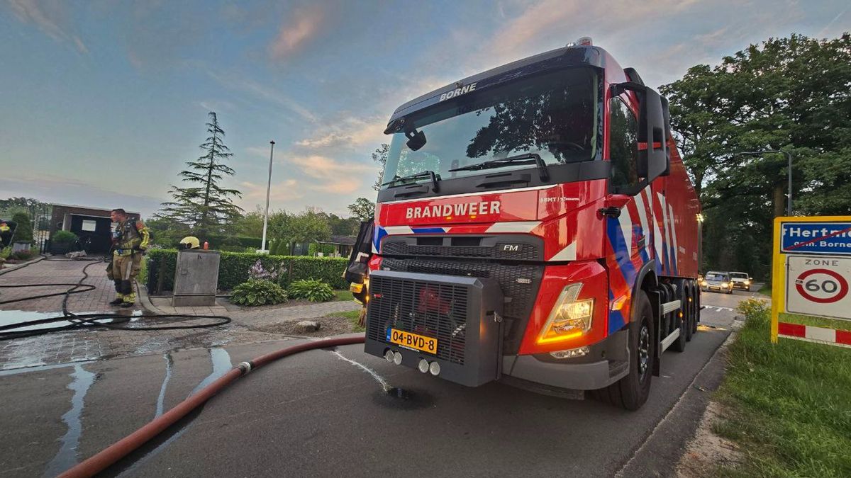 112 Nieuws: Schuurtje in brand in Hertme