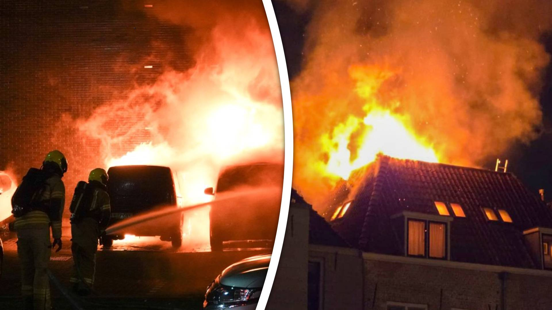 In de regio Zuid-Holland Zuid kreeg de brandweer ook met branden te maken, maar de situatie was "beheersbaar"