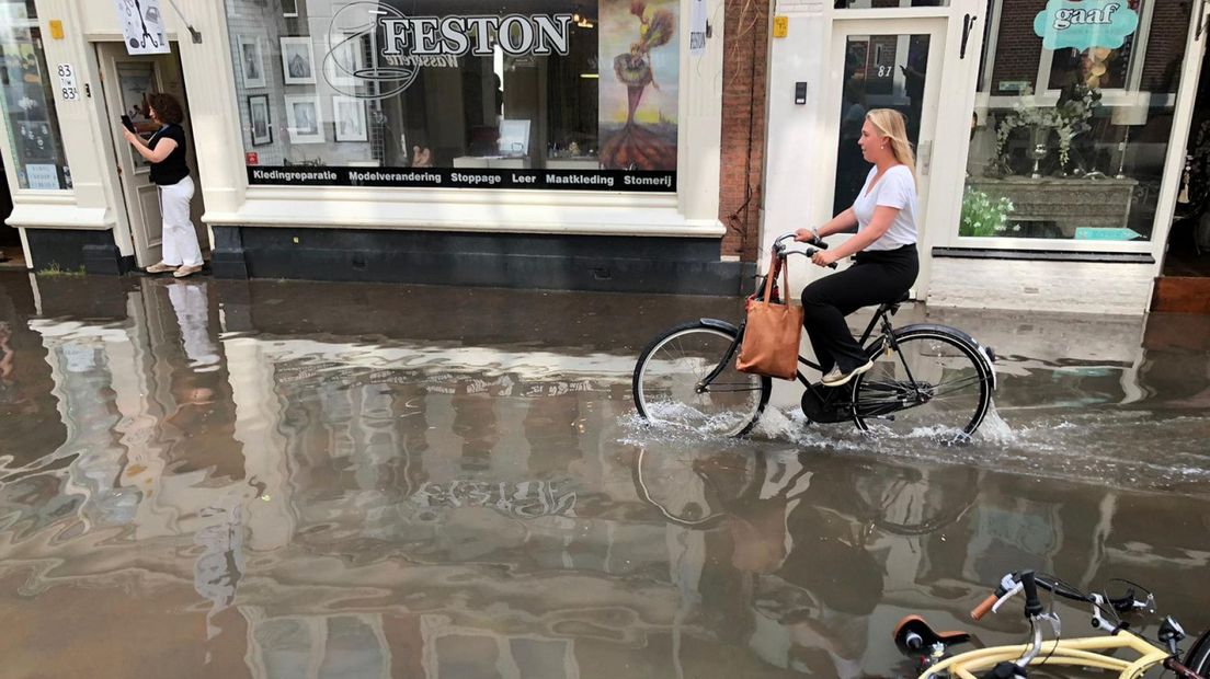 In de zomer van 2021 was de Keizerstraat ook overstroomd | Archieffoto