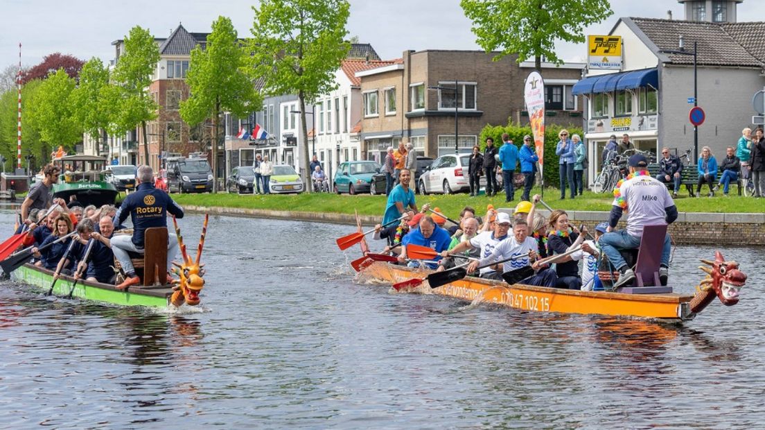 Drakenbootrace in Assen (Rechten: RTV Drenthe/Kim Stellingwerf)