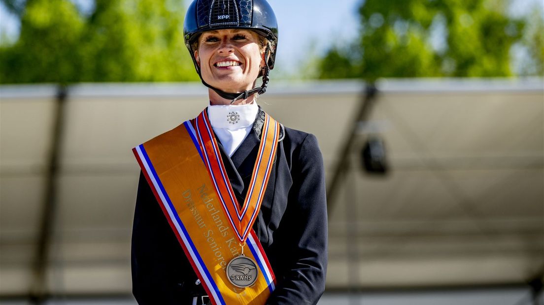 Dinja van Liere tijdens het NK Dressuur