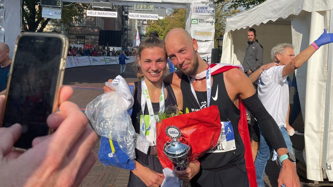 Leidenaar Maikel Stolwijk wint Leiden Marathon 2021