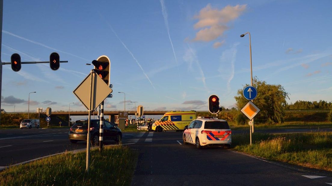 Ongeluk met twee auto's in Kampen
