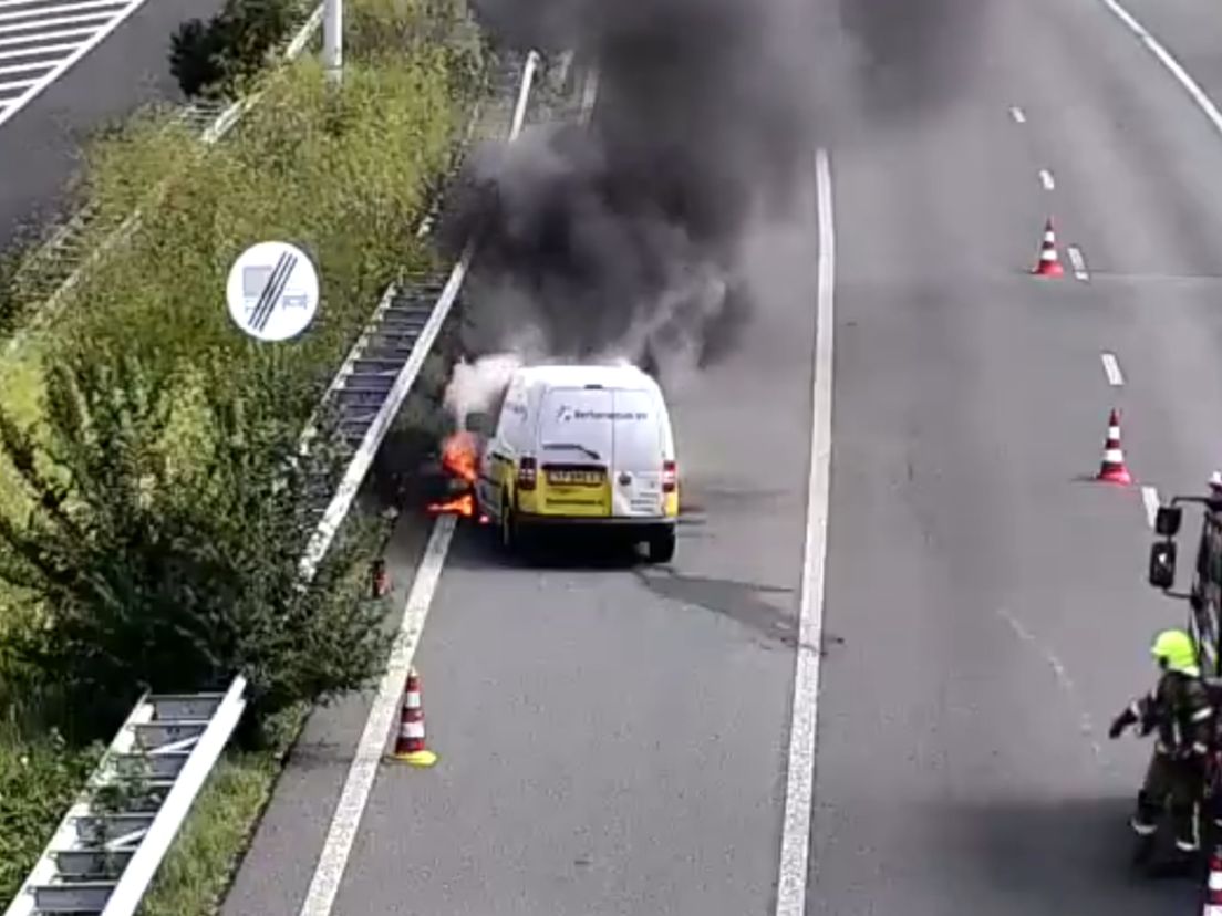 Niemand raakte gewond bij de brand.