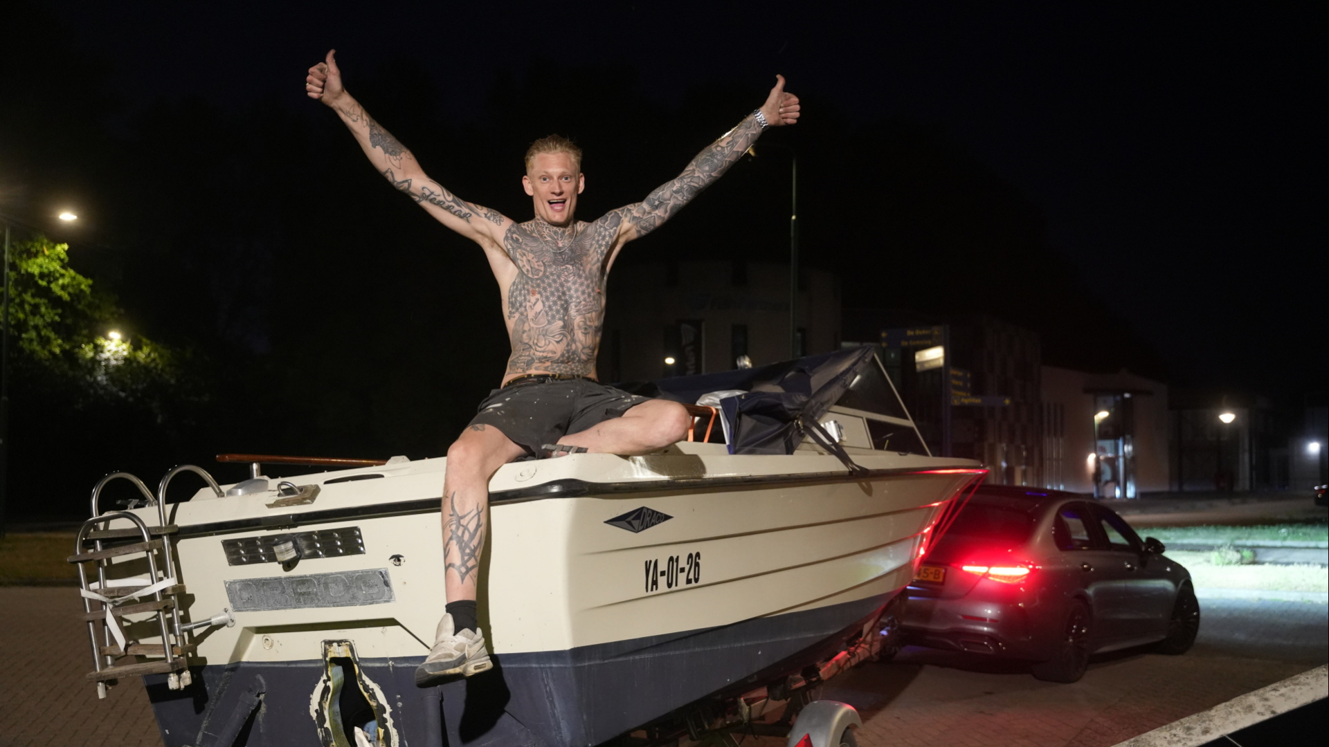 Boot van Jordy (32) eindelijk weg uit Bunschoten