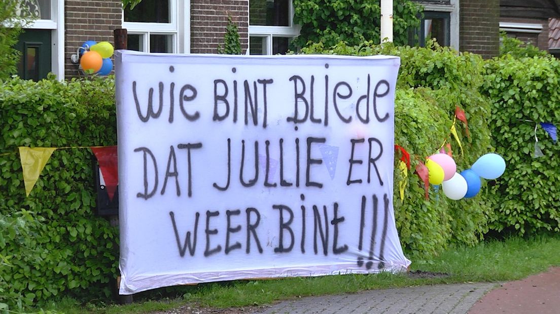 Spandoek heet Erhard Leffers welkom