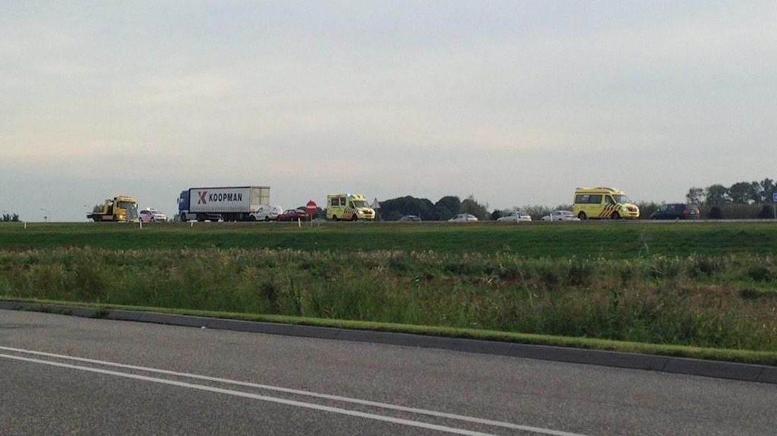 Ongeluk op N50 bij Kampen