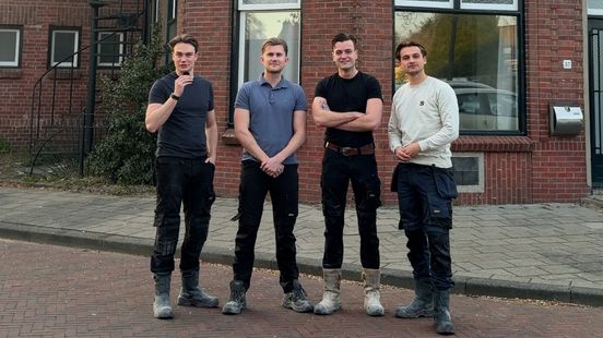 Van café tot woning: vier vrienden gaan grote bouwuitdaging aan