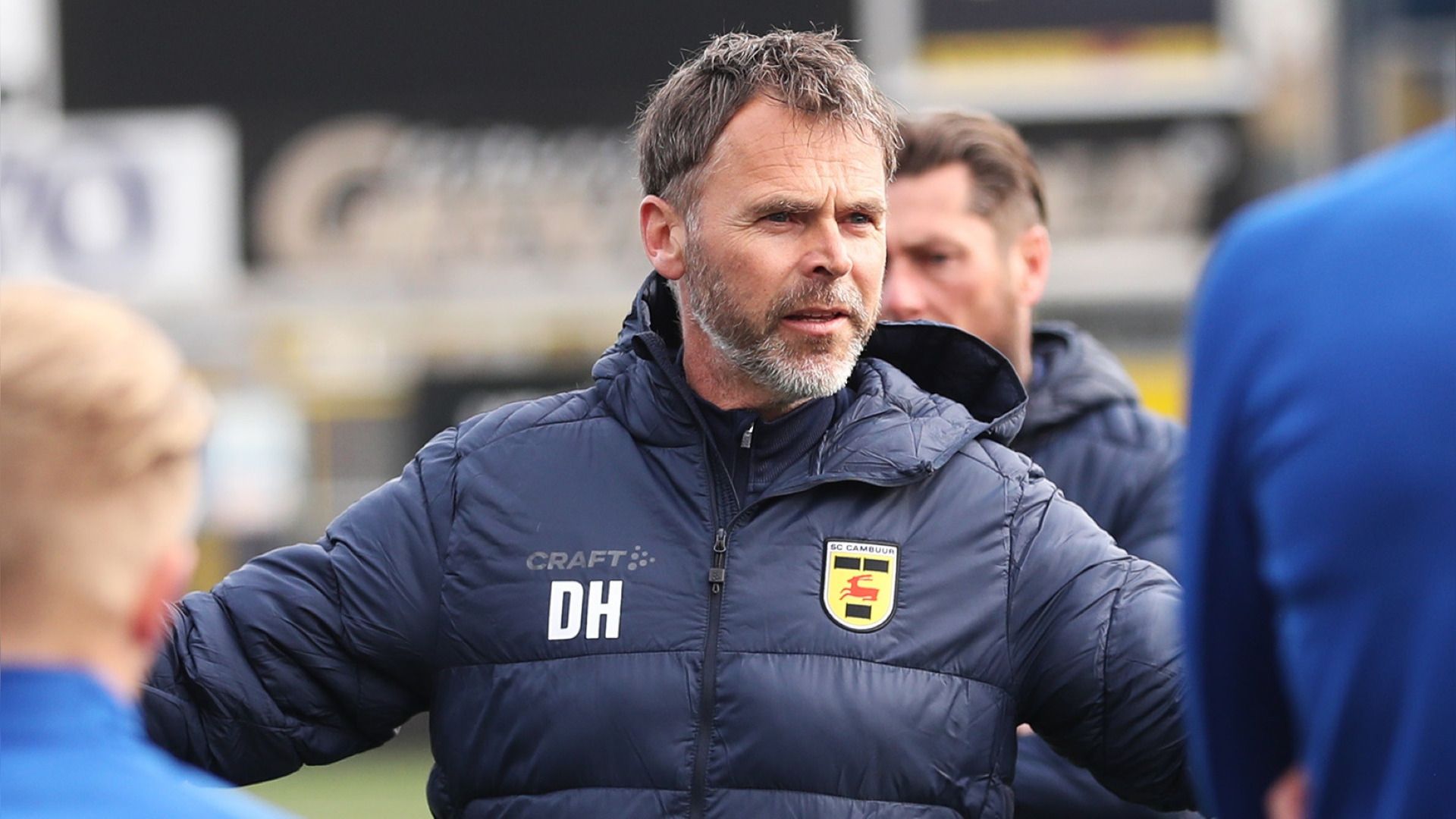 Dennis Haar by syn earste training yn Ljouwert