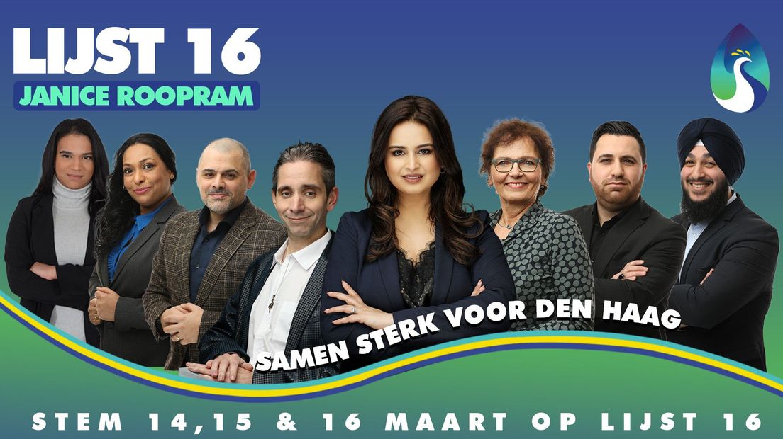 Lijst 16 met de overgebleven acht kandidaten