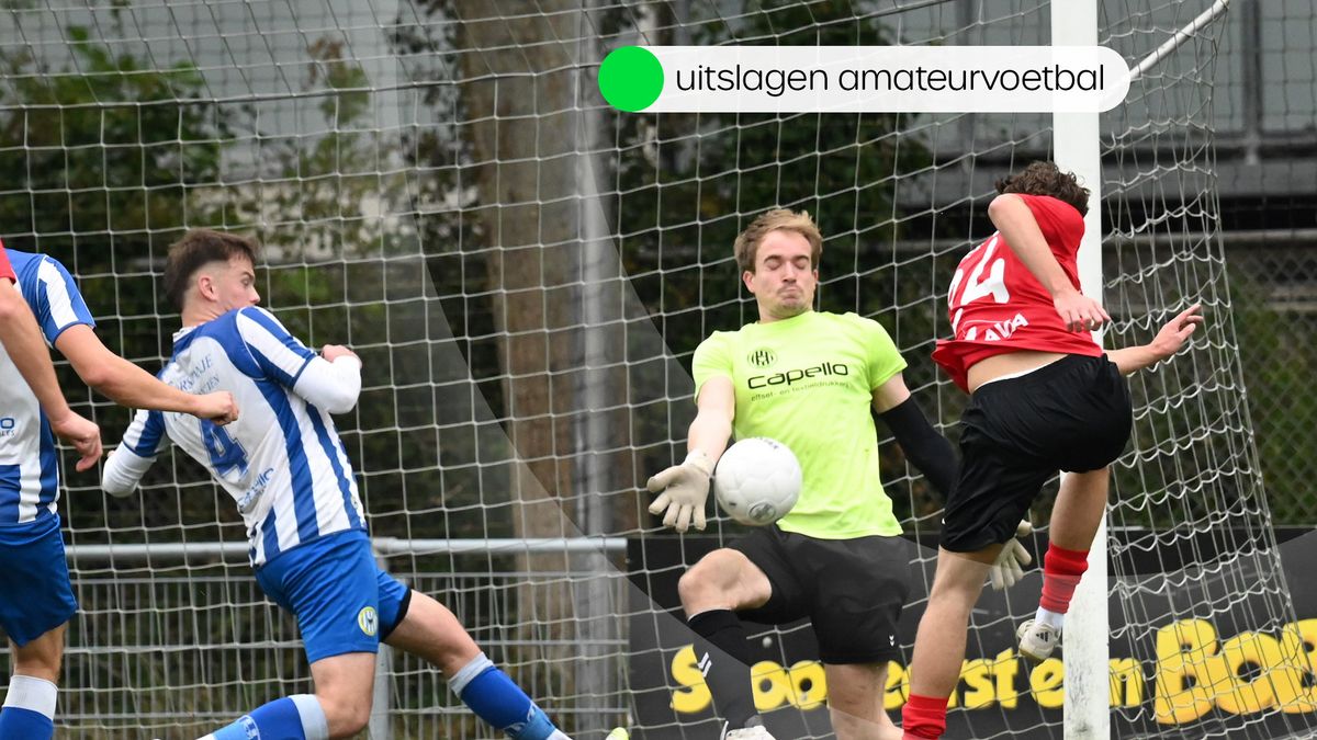Uitslagen amateurvoetbal zaterdag 11 oktober