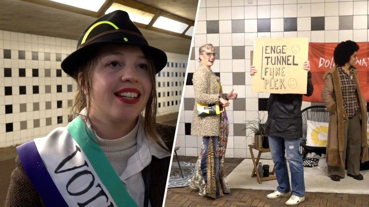 Dolle Mina’s toveren ‘enge’ tunnel om tot 'gezellige huiskamer'