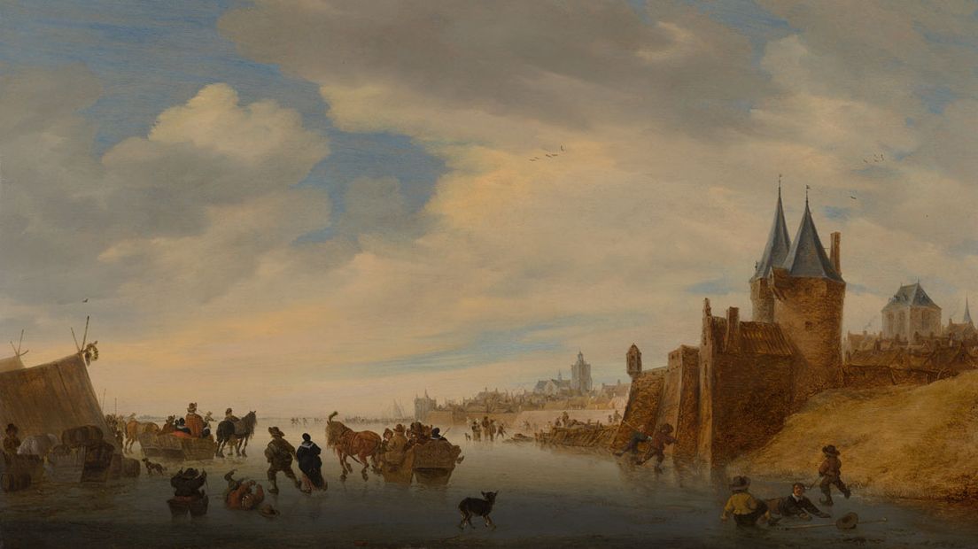 Salomon van Ruysdael, Winterlandschap bij Arnhem 