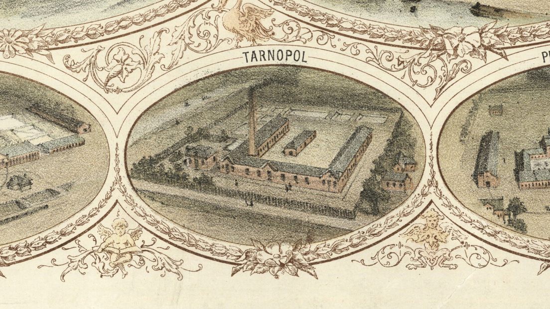 De fabriek van Scholten in Tarnopol
