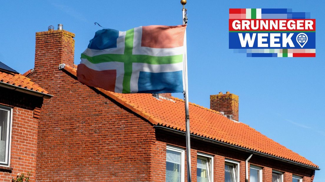 De Groningse vlag wappert in Drieborg