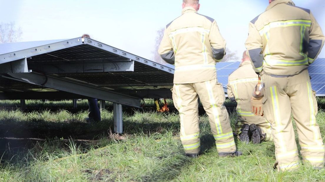 Brand zonnepark Buinerveen