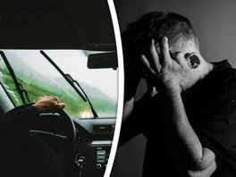 Onderweg wrijft de taxichauffeur over het geslachtsdeel van zijn verstandelijk beperkte passagier