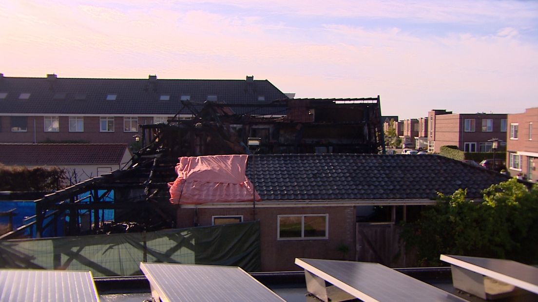 De schade na de brand in Goes van vorig weekend