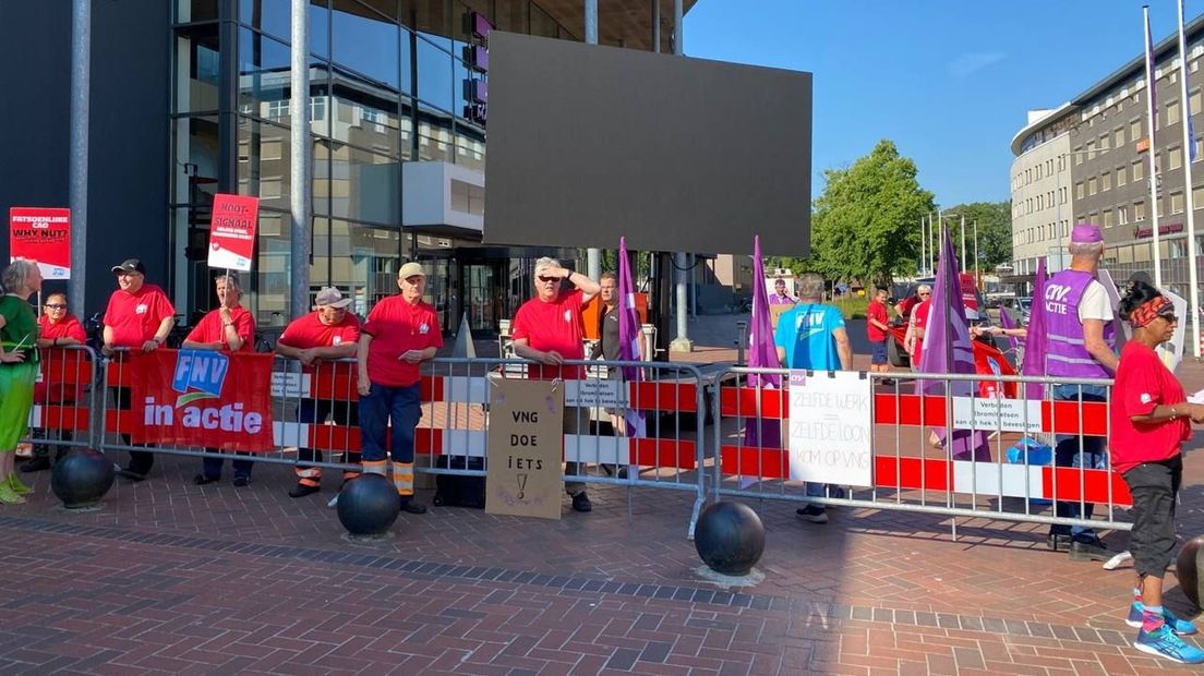 De demonstratie voor Martiniplaza