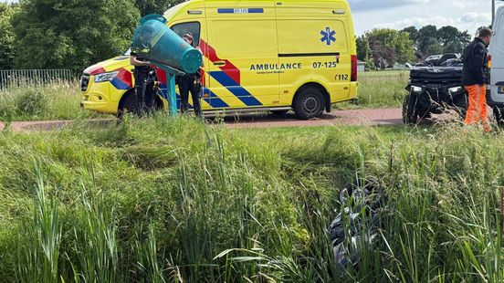 Motor belandt in water • gewonde bij fietsersbotsing