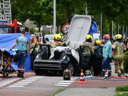 Persoon uit auto geknipt bij ongeluk in Vlissingen
