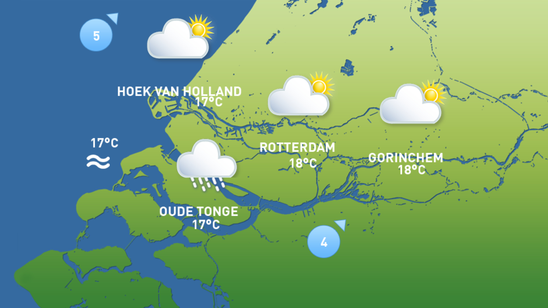 Het weerbeeld van donderdag 11 juni.