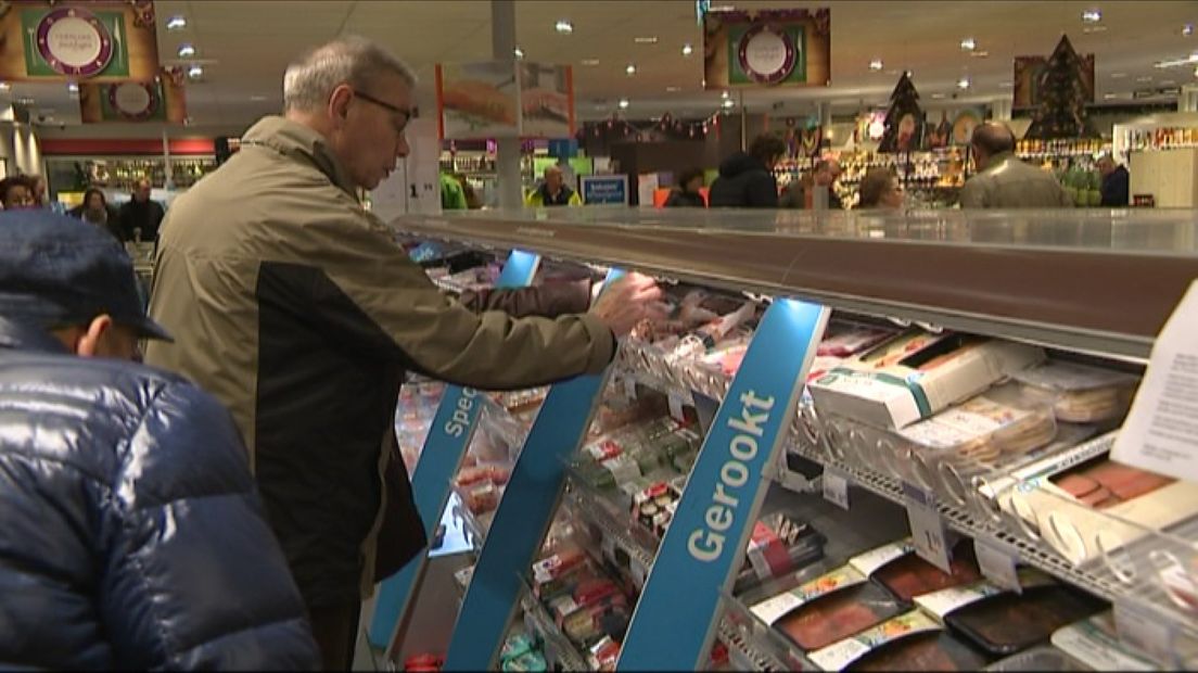 De supermarkten in Gelderland verwachten woensdag topdrukte.
