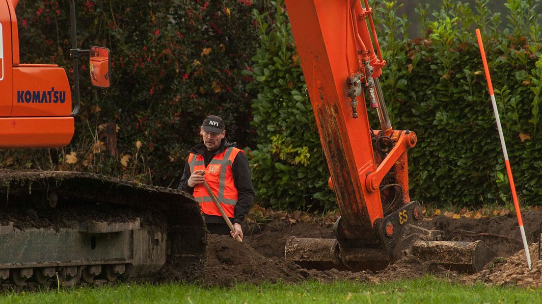 Bij de graafactie werd niets aangetroffen (Rechten: RTV Drenthe/Jeroen Kelderman)