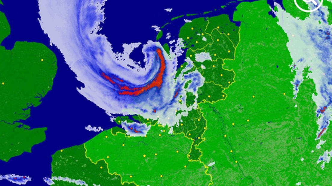 Buienradar eerder vandaag