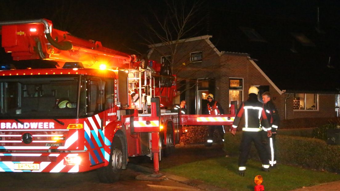 De brandweer was er snel bij (Rechten: Herman van Oost)