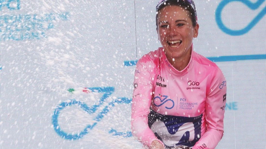 Van Vleuten had in Italië alle reden tot juichen.