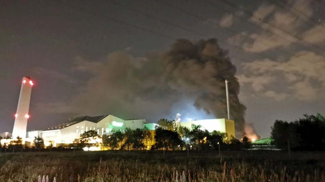 Brand bij Twence in Hengelo