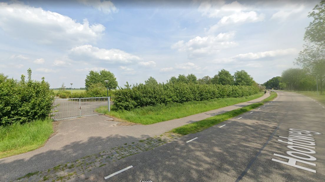 De beoogde locatie aan de Hoofdweg