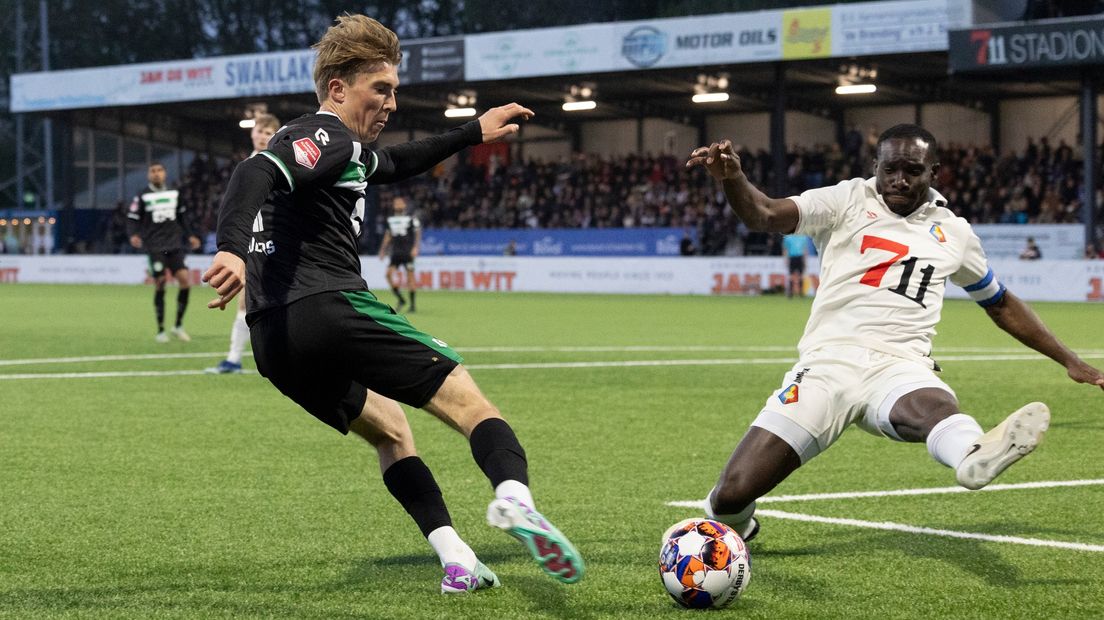 Telstar - FC Groningen: Thom van Bergen scoort in blessuretijd 1-1