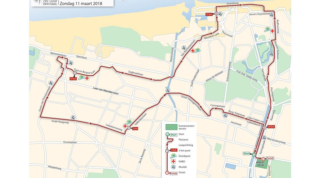 NN CPC Loop: Route Halve Marathon - 21 km