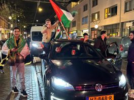 Op de Nieuwe Binnenweg in Rotterdam werd maandagavond flink gefeest.