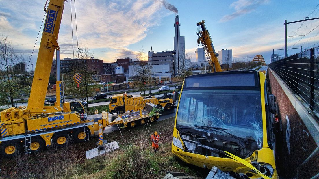 De voorkant van de bus.