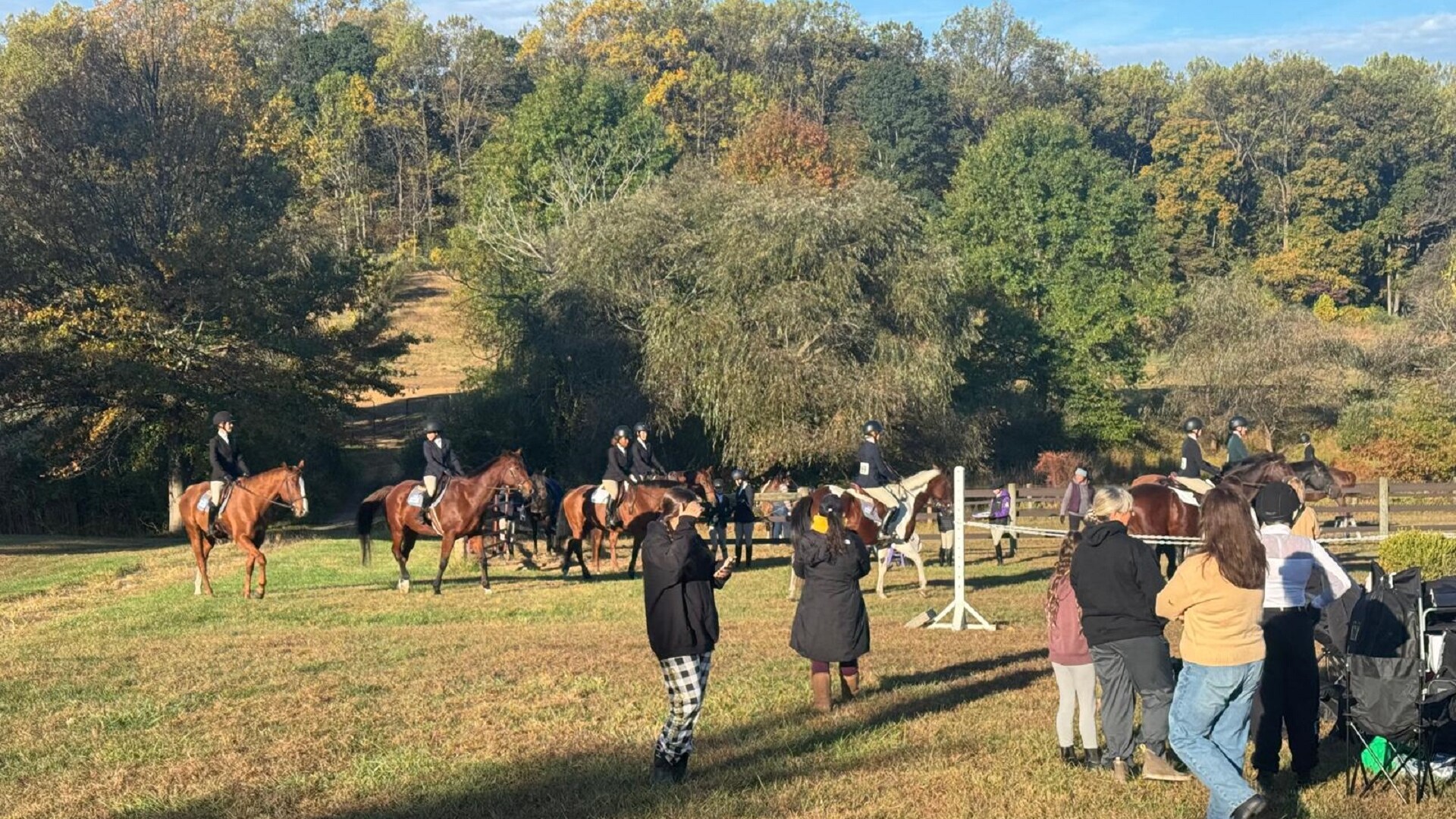 Hynderride op de 'ranch'