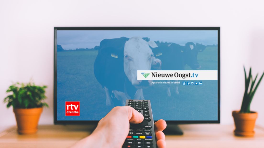 RTV Drenthe en Nieuwe Oogst gaan samen het Agrarisch Journaal uitzenden op TV Drenthe (Rechten: Arie Meijer)