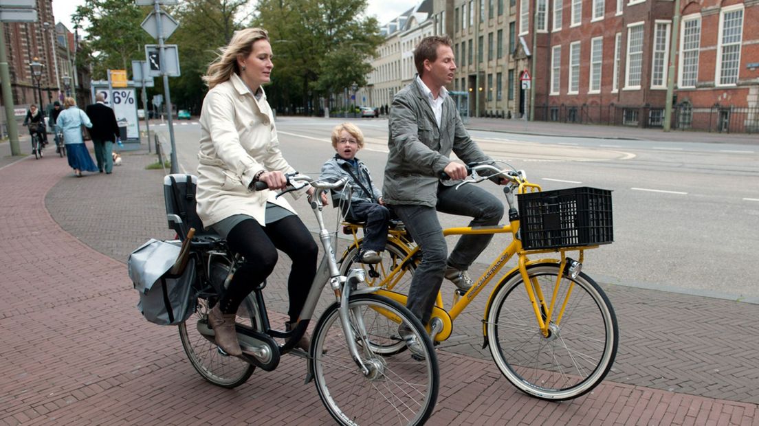 Fietsers in Den Haag